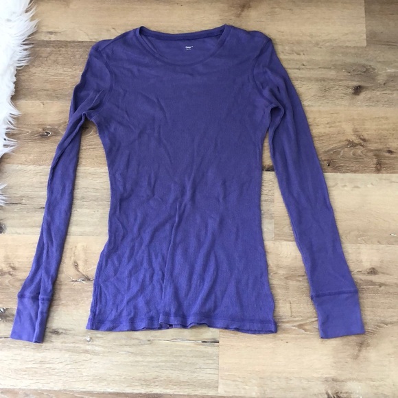 GAP Tops - Purple Thermal Long Sleeve Shirt